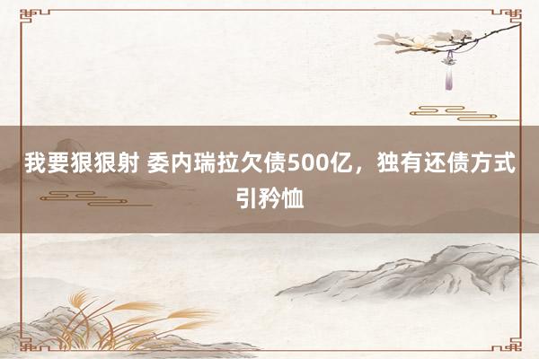 我要狠狠射 委内瑞拉欠债500亿，独有还债方式引矜恤