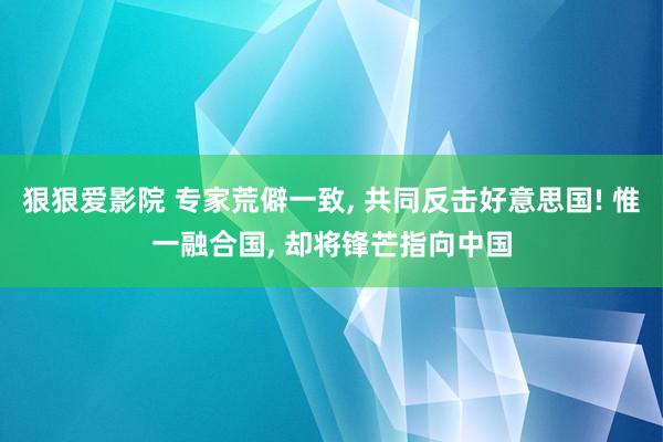狠狠爱影院 专家荒僻一致, 共同反击好意思国! 惟一融合国, 却将锋芒指向中国