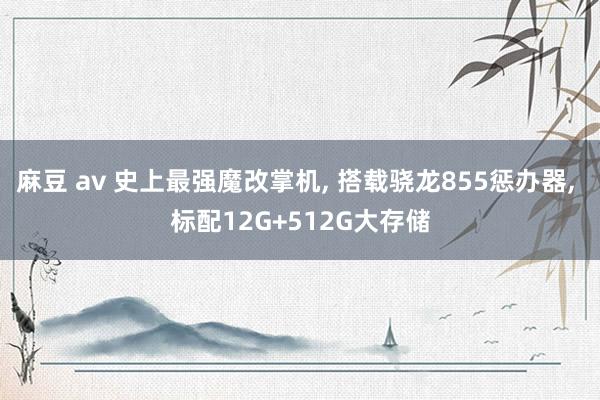 麻豆 av 史上最强魔改掌机, 搭载骁龙855惩办器, 标配12G+512G大存储